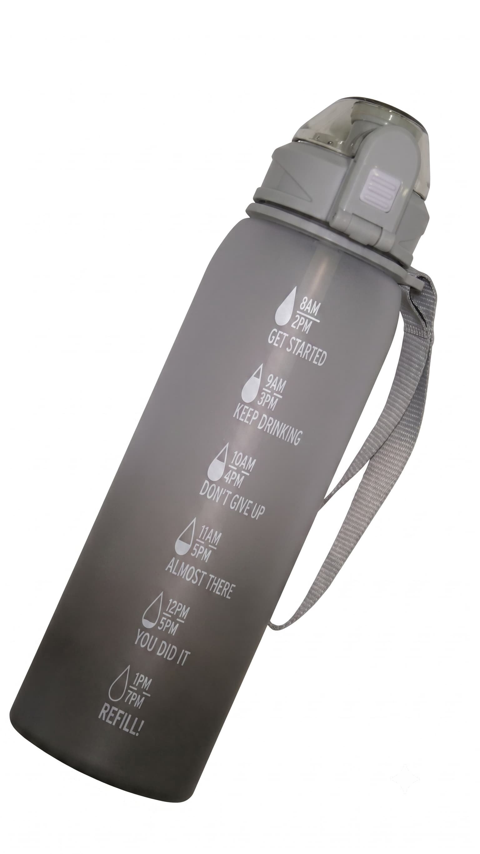 900 ml Zaman Göstergeli Motivasyonlu Su Matarası