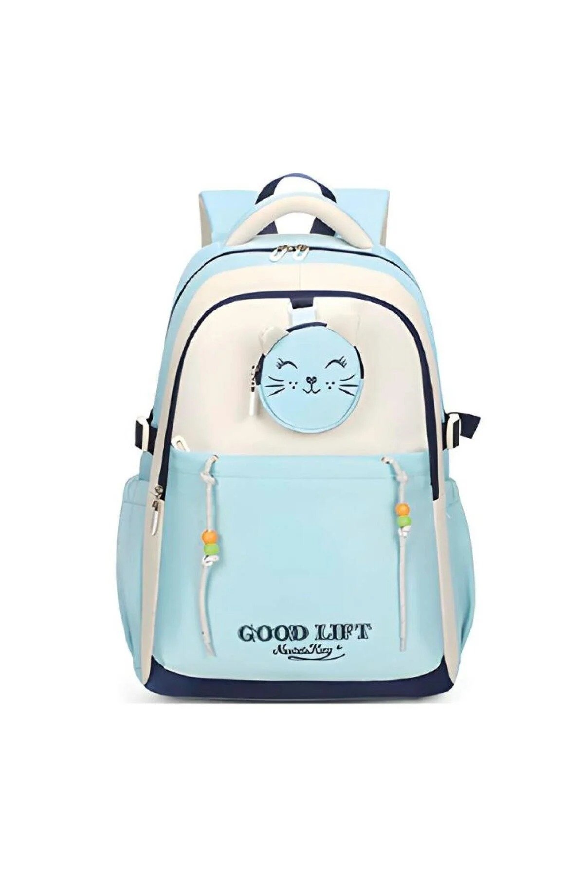 3 Bölmeli Good Lift Okul Sırt Çantası Açık Mavi 